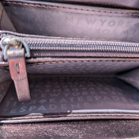 Kate Spade Silver Glitter Sparkle Wallet with Gems - Picture 5 of 9